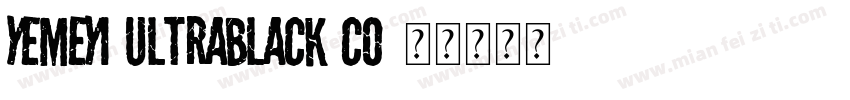 Yemeyi UltraBlack Co字体转换